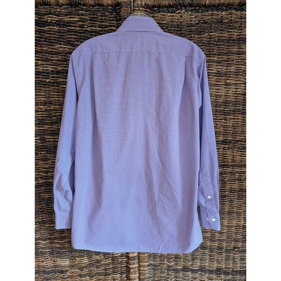 Lauren Ralph Lauren Slim Fit Non Iron Button Up Shirt Men's 15 1/2 32 33 Purple - Picture 3 of 8